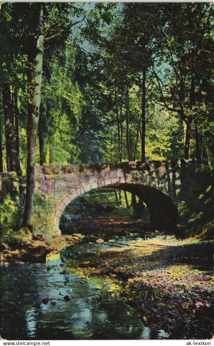 Ansichtskarte  Steinbrücke Im Wald Stimmungsbild: Natur 1916 - Ohne Zuordnung