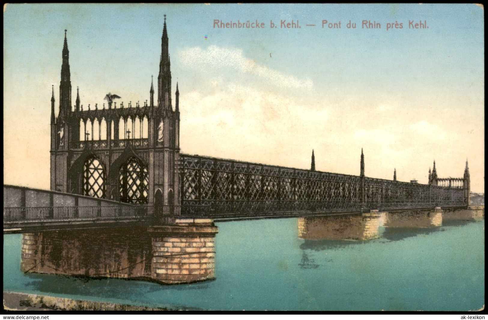 Ansichtskarte Kehl (Rhein) Pont Du Rhin Près Kehl. 1922 - Kehl