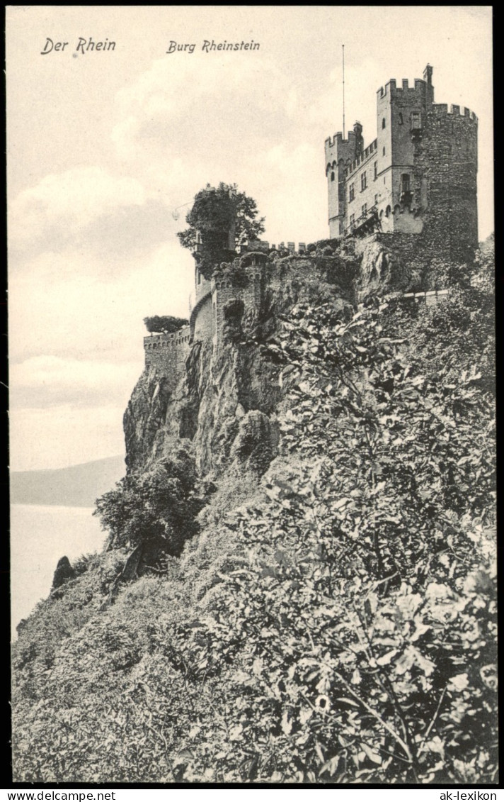 Ansichtskarte Bingen Am Rhein Burg / Schloss Rheinstein - Felsseite 1910 - Bingen
