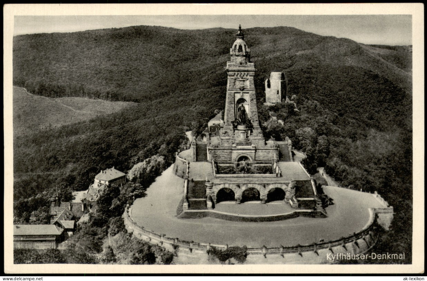 Kelbra (Kyffhäuser) Kyffhäuser-Denkmal Aus Der Vogelschau-Perspektive 1940 - Kyffhaeuser