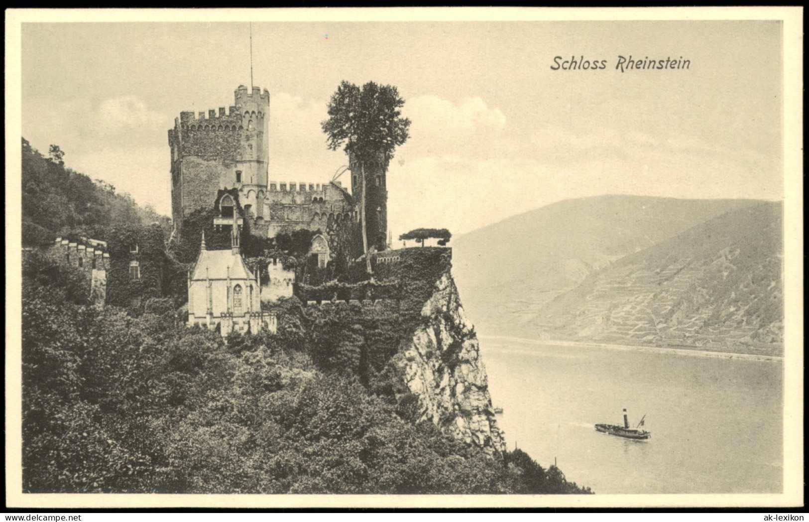 Ansichtskarte Bingen Am Rhein Burg / Schloss Rheinstein 1908 - Bingen