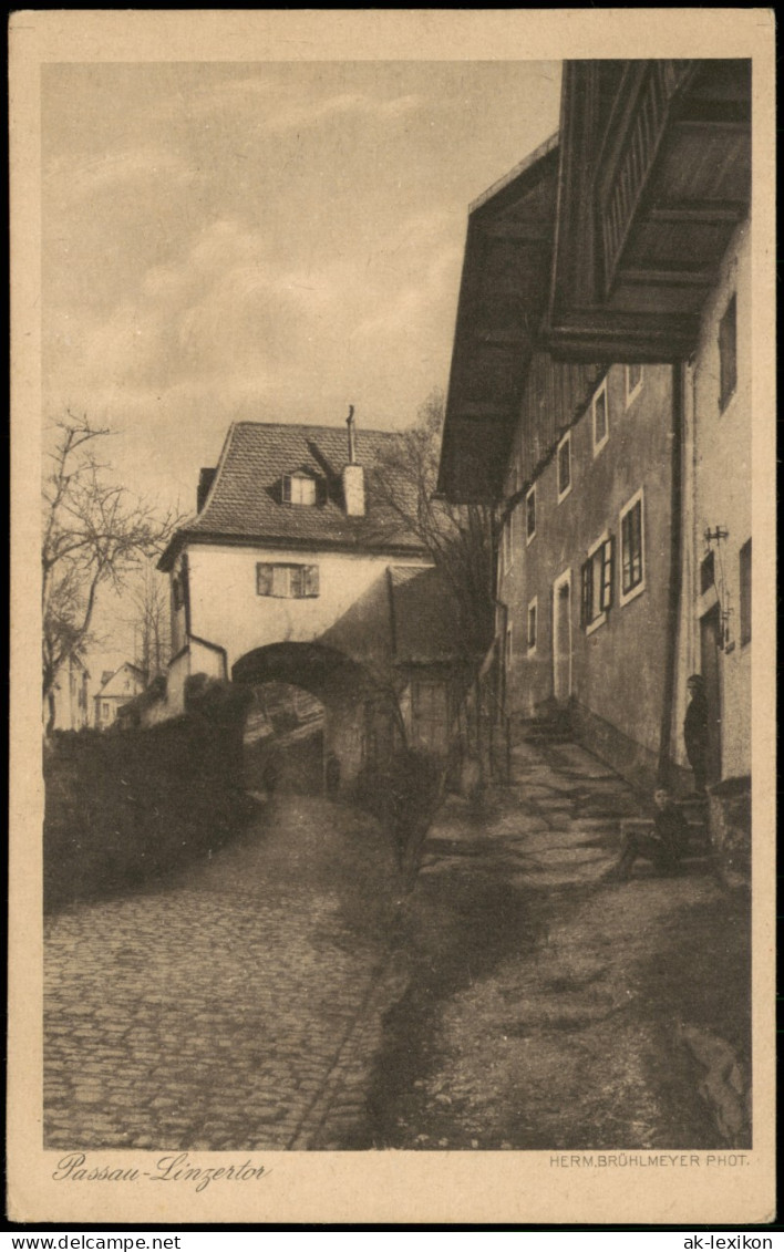 Ansichtskarte Passau Stadtteilansicht Partie Am Linzertor 1920 - Passau