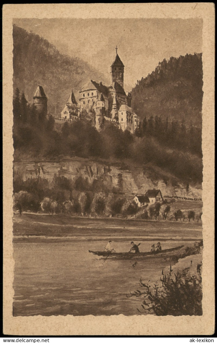 Ansichtskarte  Schloß Zwingenberg Vom Neckar Gesehen 1920 - Non Classés