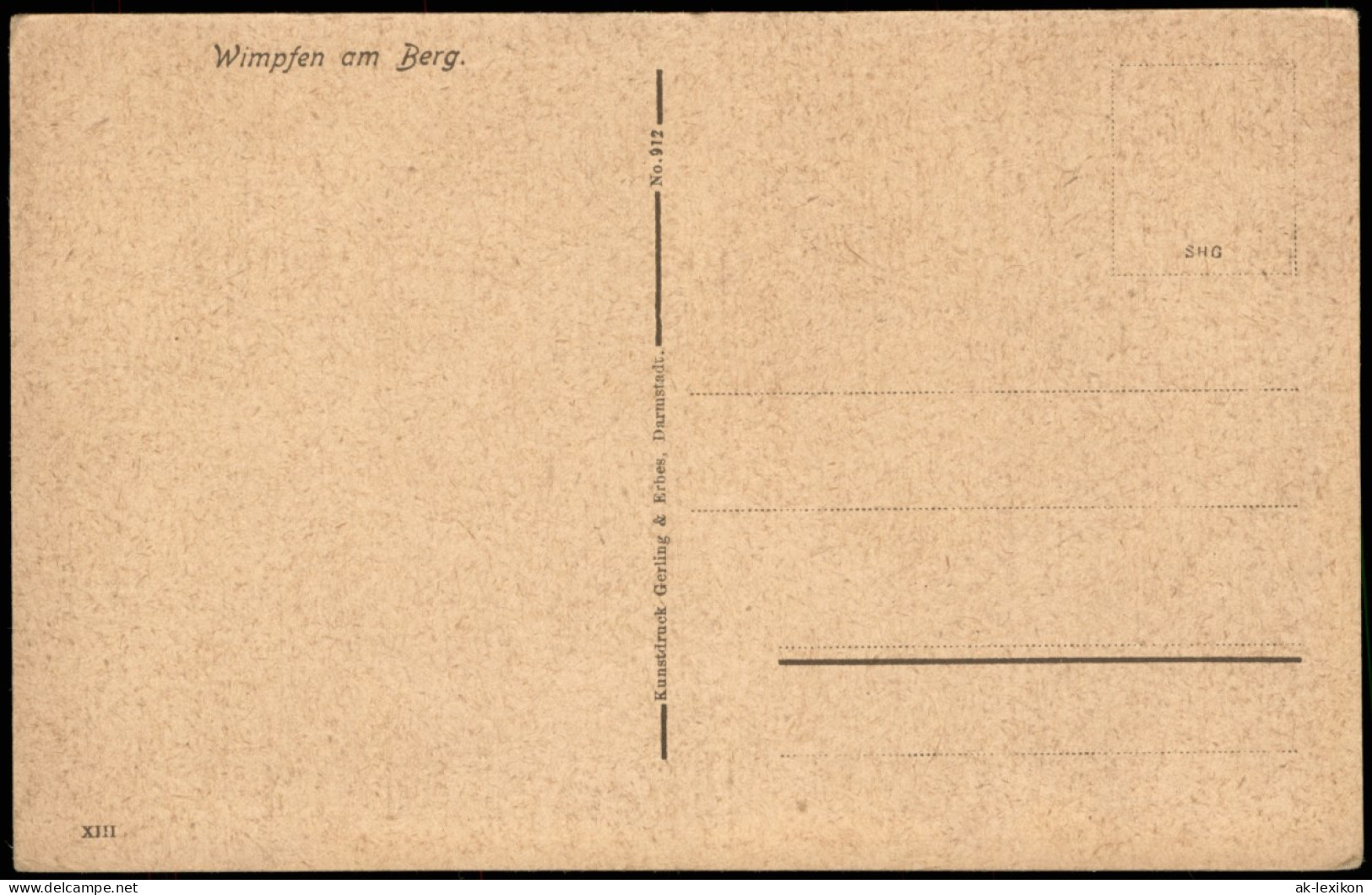 Ansichtskarte Bad Wimpfen Künstlerische Darstellung, Orts-Teilansicht 1920 - Bad Wimpfen