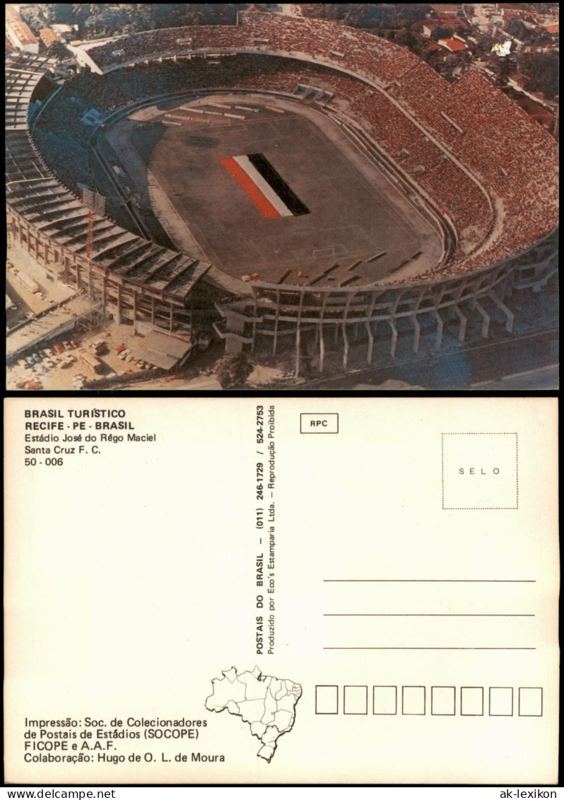 Recife Estádio José Do Rêgo Maciel Fussball Stadion Football Stadium 1970 - Andere & Zonder Classificatie