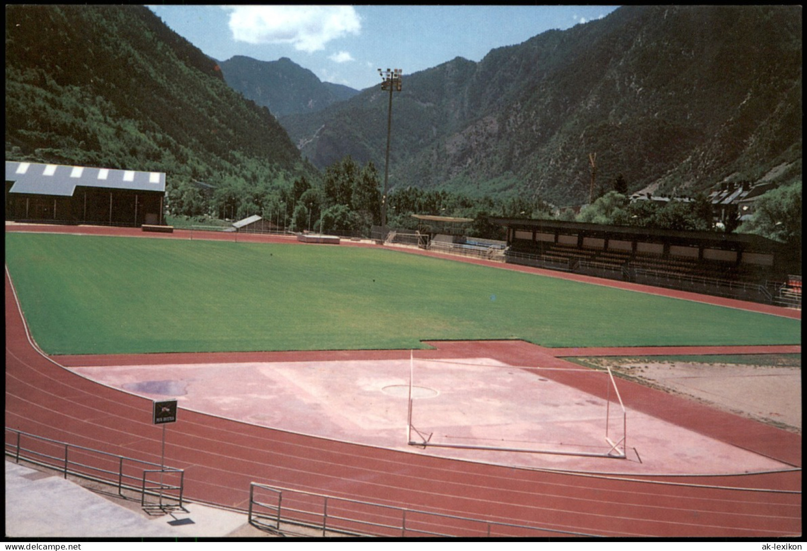 Postcard Andorra La Vella "Estadi Comunal" F.C. Andorra Stadion 1999 - Andorra
