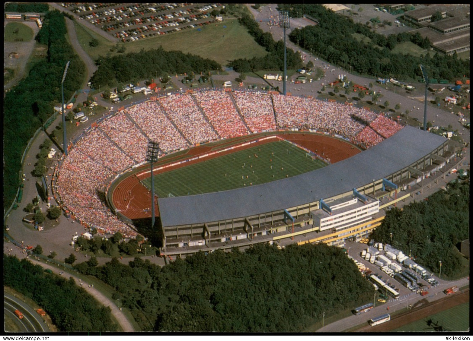 Ansichtskarte Gelsenkirchen Luftbild Parkstadion 1992 - Gelsenkirchen