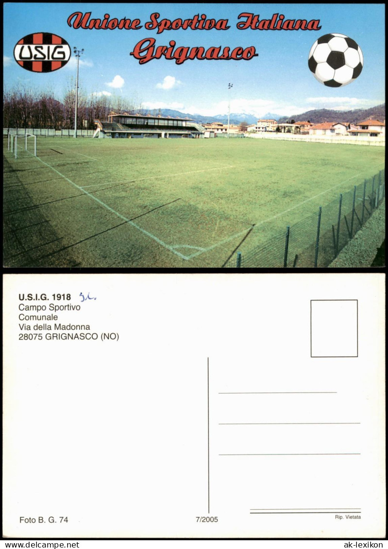 Cartoline Grignasco U.S.I.G. 1918 SC Campo Sportivo Football Stadium 1974 - Other & Unclassified