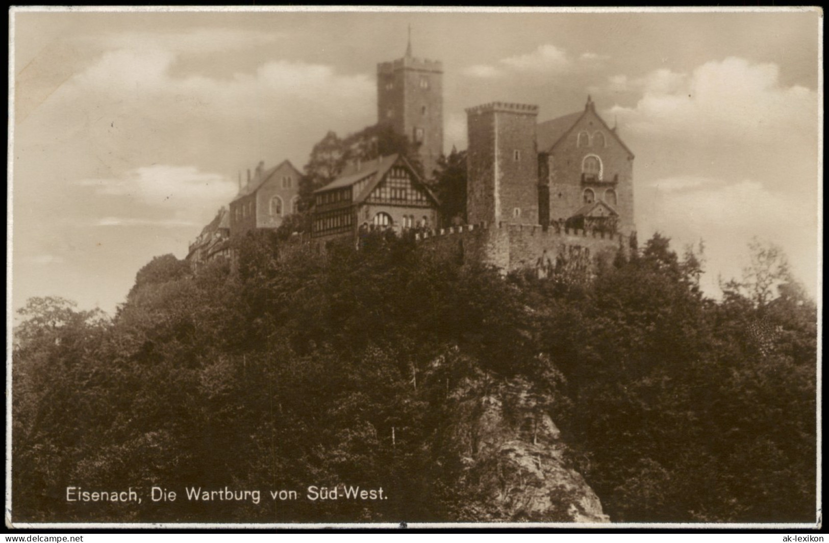 Ansichtskarte Eisenach Die Wartburg Von Süd-West 1926 - Eisenach