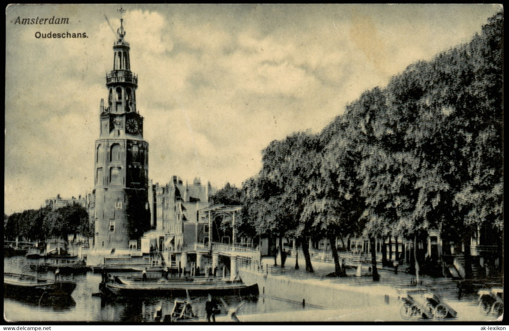 Postkaart Amsterdam Amsterdam Stadtteilansicht, Oudeschans 1906 - Amsterdam