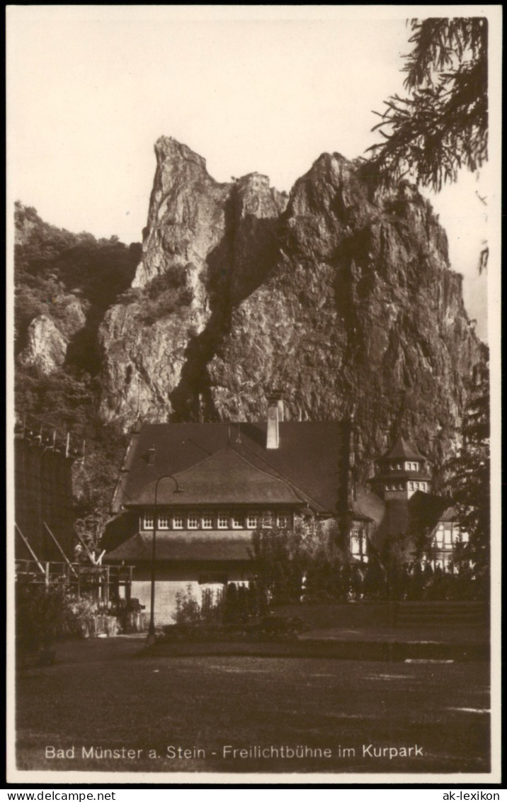 Ansichtskarte Bad Münster Am Stein-Ebernburg Freilichtbühne Im Kurpark 1920 - Bad Muenster A. Stein - Ebernburg