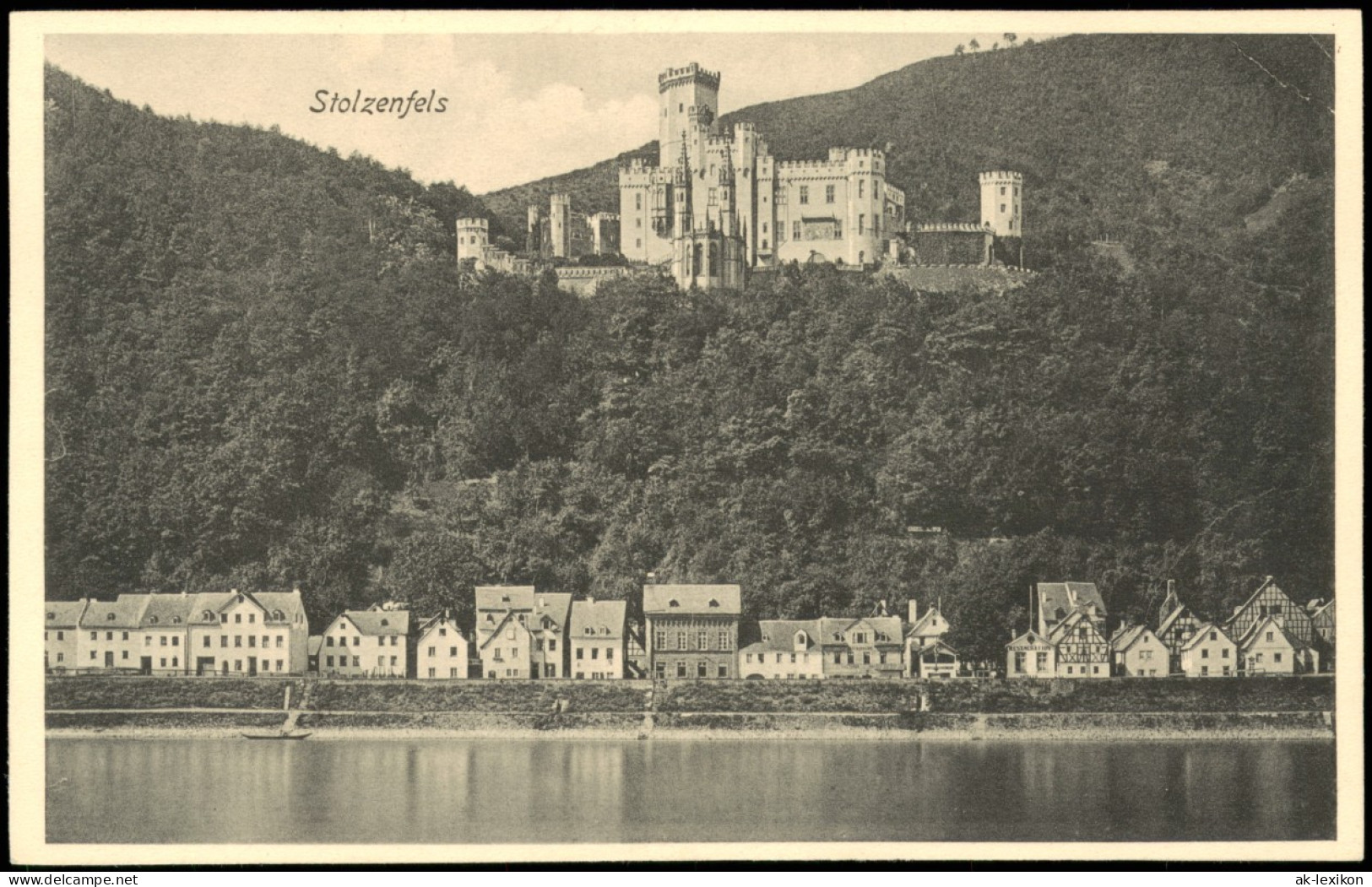 Stolzenfels-Koblenz Schloß Stolzenfels Ansicht Vom Rhein Aus 1908 - Koblenz