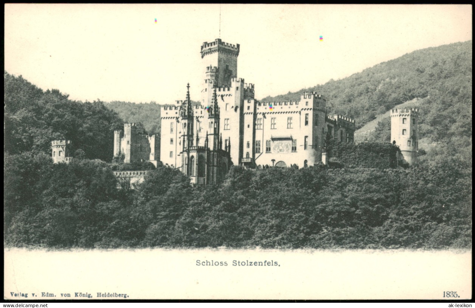 Stolzenfels-Koblenz Schloß Stolzenfels Außenansicht (Castle) 1900 - Koblenz