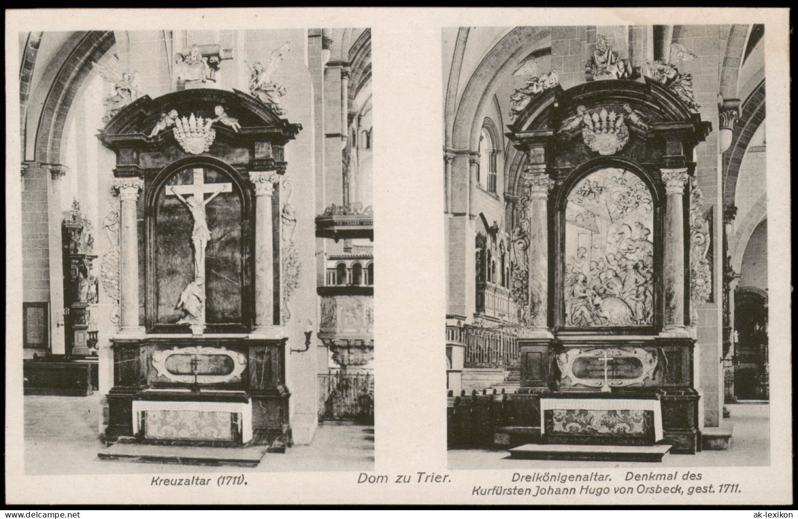 Trier Dreikönigenaltar Denkmal Kurfürst Johann Hugo Von Orsbeck, Gest. 1711 1910 - Trier