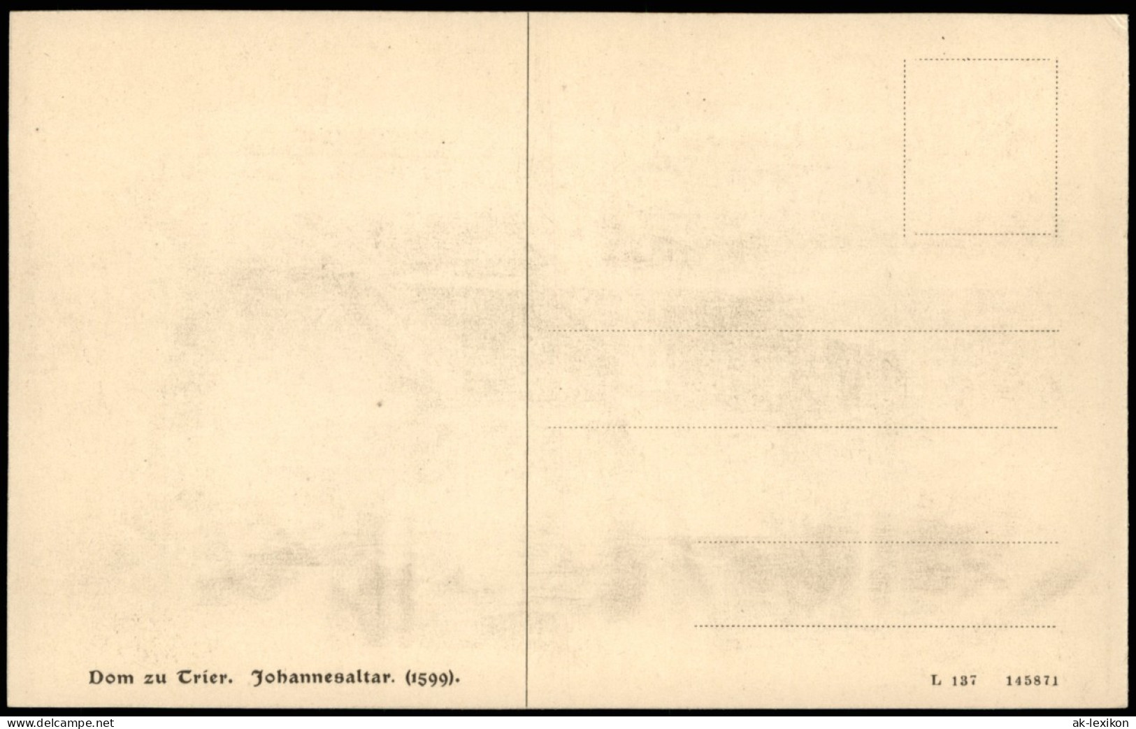 Ansichtskarte Trier Dom Johannesaltar Altar Innenansicht 1910 - Trier