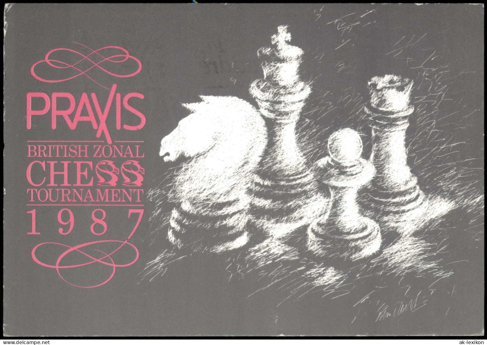 Ansichtskarte  WORLD CHESS CHAMPIONSHIP PRAXIS BRITISH ZONAL TOURNAMENT 1987 - Hedendaags (vanaf 1950)