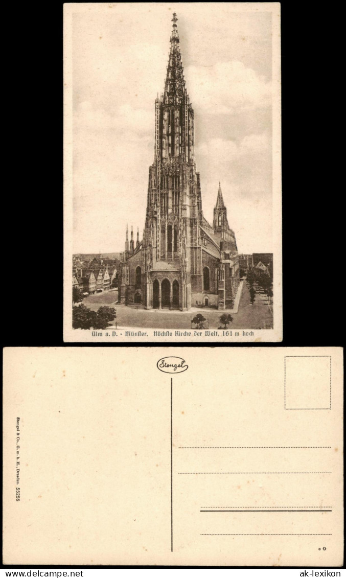 Ulm A. D. Donau Münster. Höchfte Kirche Der Welt, 161 M Hoch 1924 - Ulm