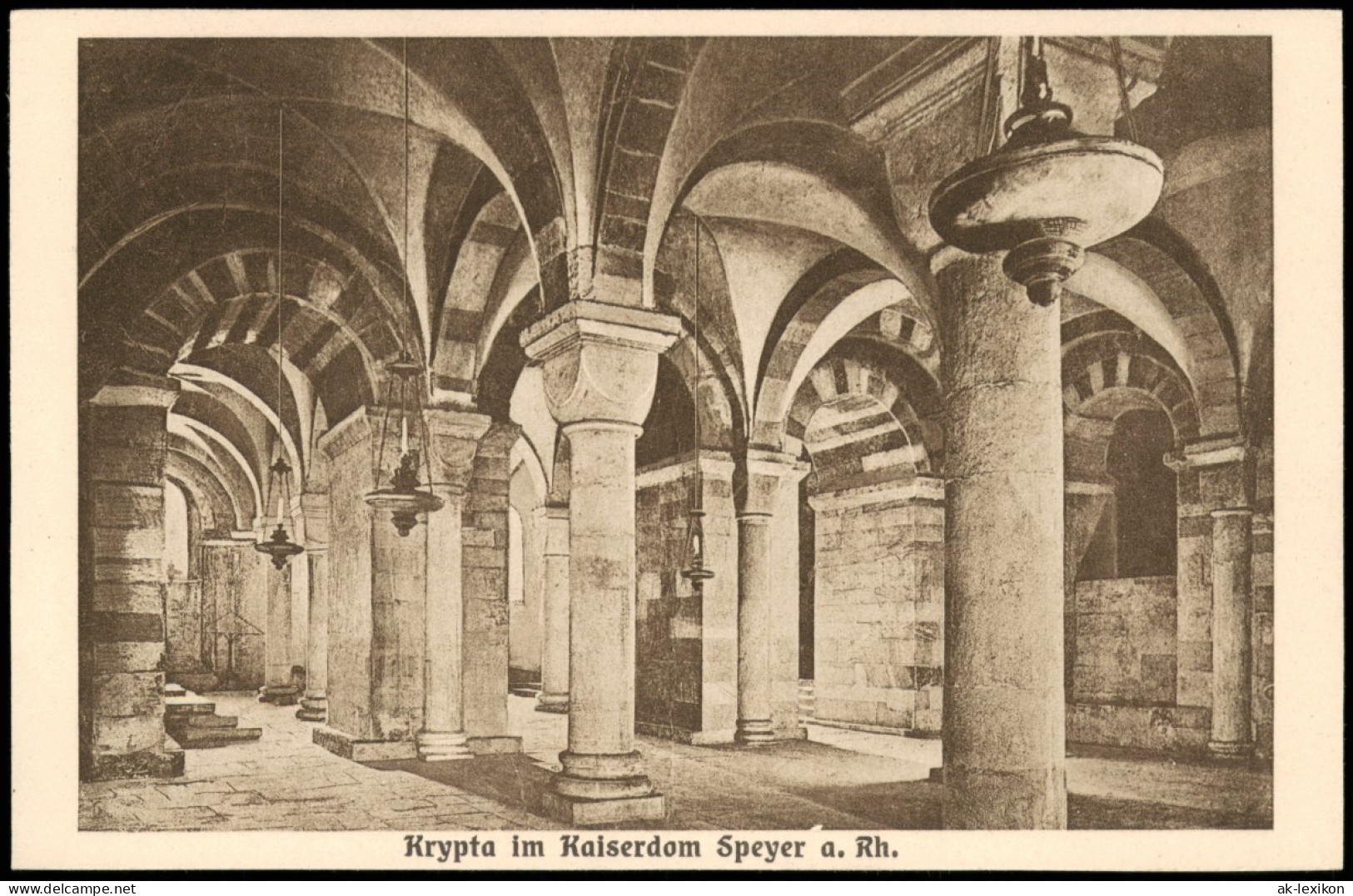 Ansichtskarte Speyer Krypta Im Kaiserdom 1923 - Speyer