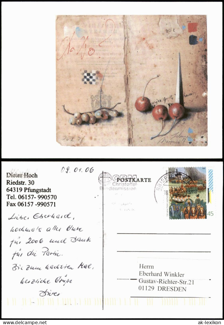 Ansichtskarte  Schach Chess - Spiel - Gel Fernschach 2006 - Contemporary (from 1950)