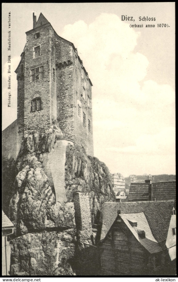 Ansichtskarte Diez (Lahn) Schloss (erbaut Anno 1070) 1905 - Diez