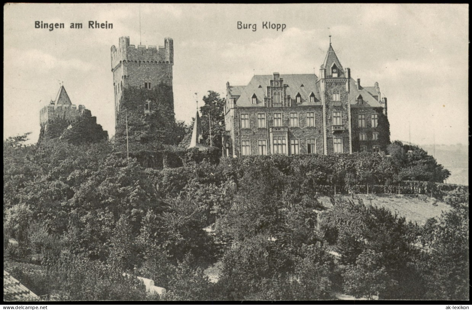 Ansichtskarte Bingen Am Rhein Burg Klopp Gesamtansicht 1905 - Bingen