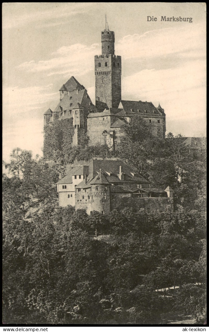 Ansichtskarte Braubach Marksburg Am Rhein Castle Building 1922 Stempel BRAUBACH - Braubach