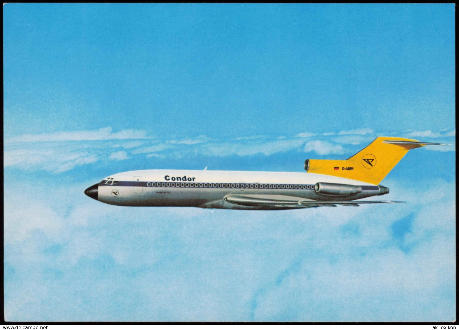 Ansichtskarte  Flugzeug Airplane Avion Boeing 727-30 Condor Europa-Jet 1968 - 1946-....: Modern Tijdperk