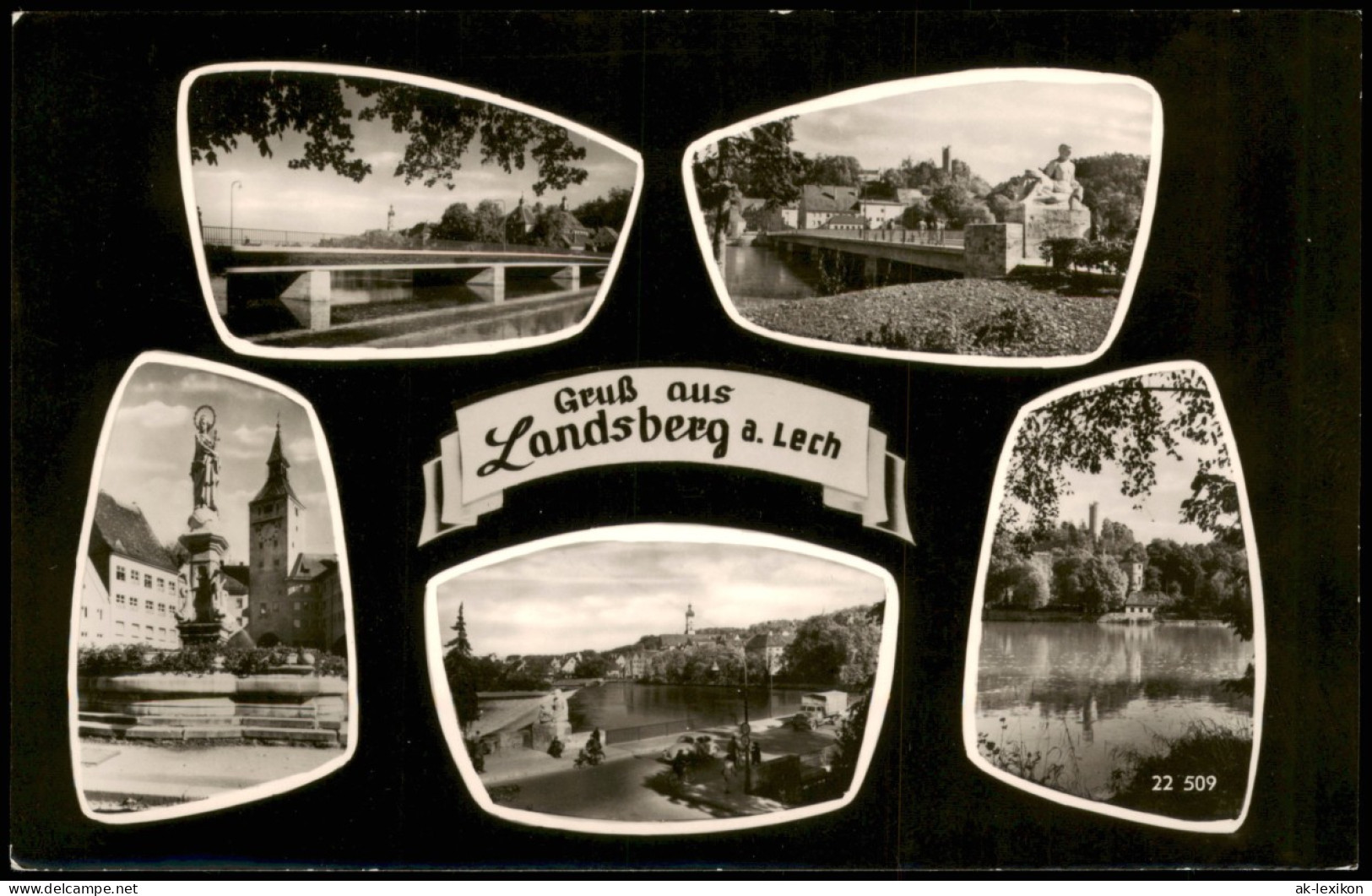Ansichtskarte Landsberg Am Lech Brücken Brunnen VW Käfer 1965 - Landsberg