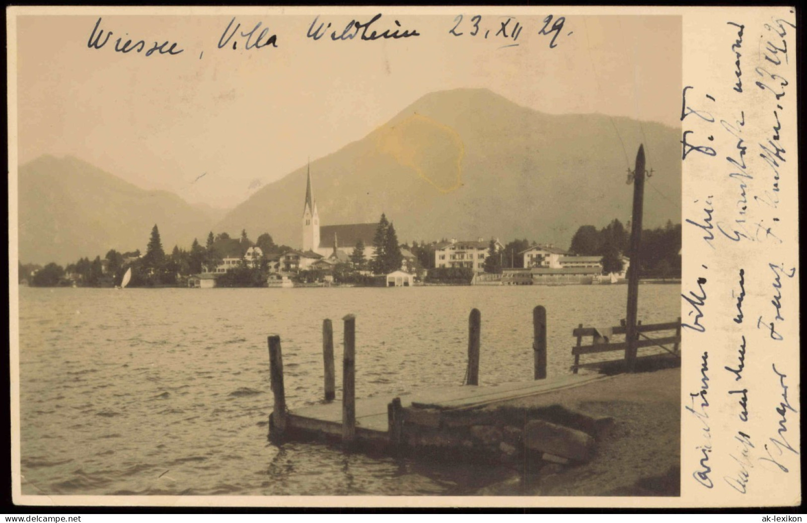 Ansichtskarte Bad Wiessee See Panorama 1929 - Bad Wiessee