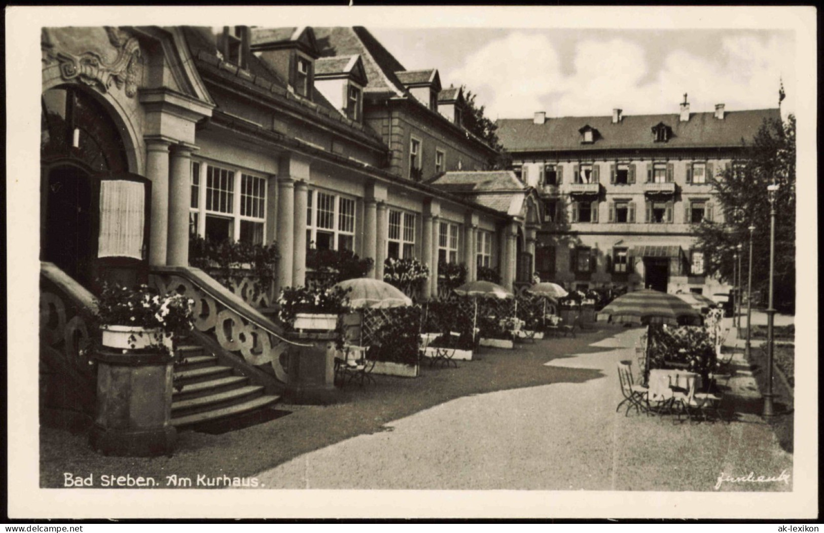 Ansichtskarte Bad Steben Kuranlagen Kurhaus 1942 - Bad Steben