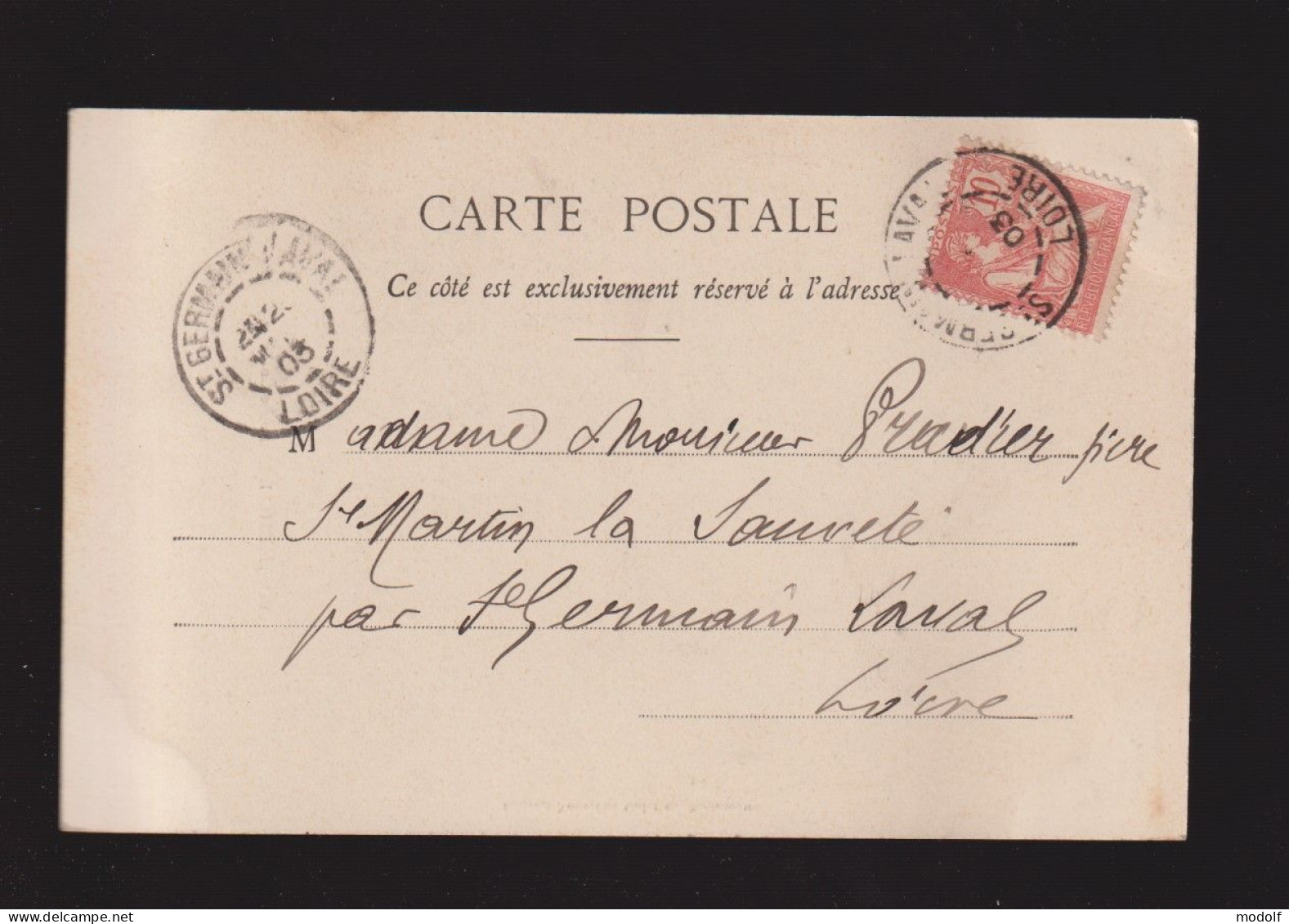 CPA - 42 - Rochetaillée - Roche Corbière - Précusrseur - Circulée En 1903 - Rochetaillee