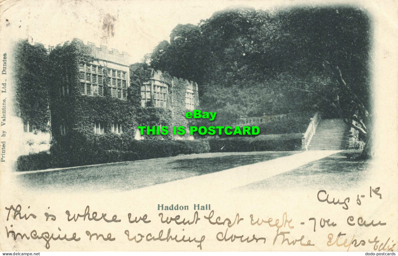 R613462 Haddon Hall. Valentine. 1901 - Mundo