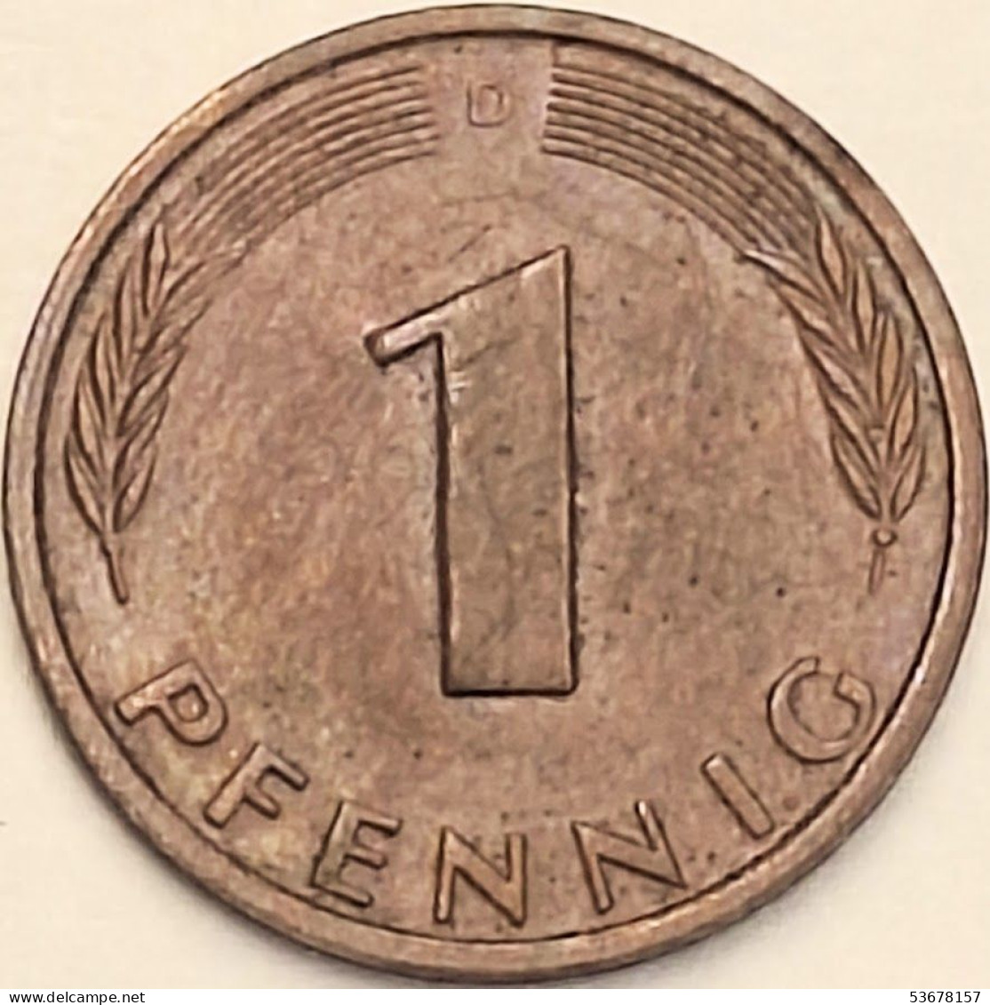 Germany Federal Republic - Pfennig 1987 D, KM# 105 (#4500) - 1 Pfennig