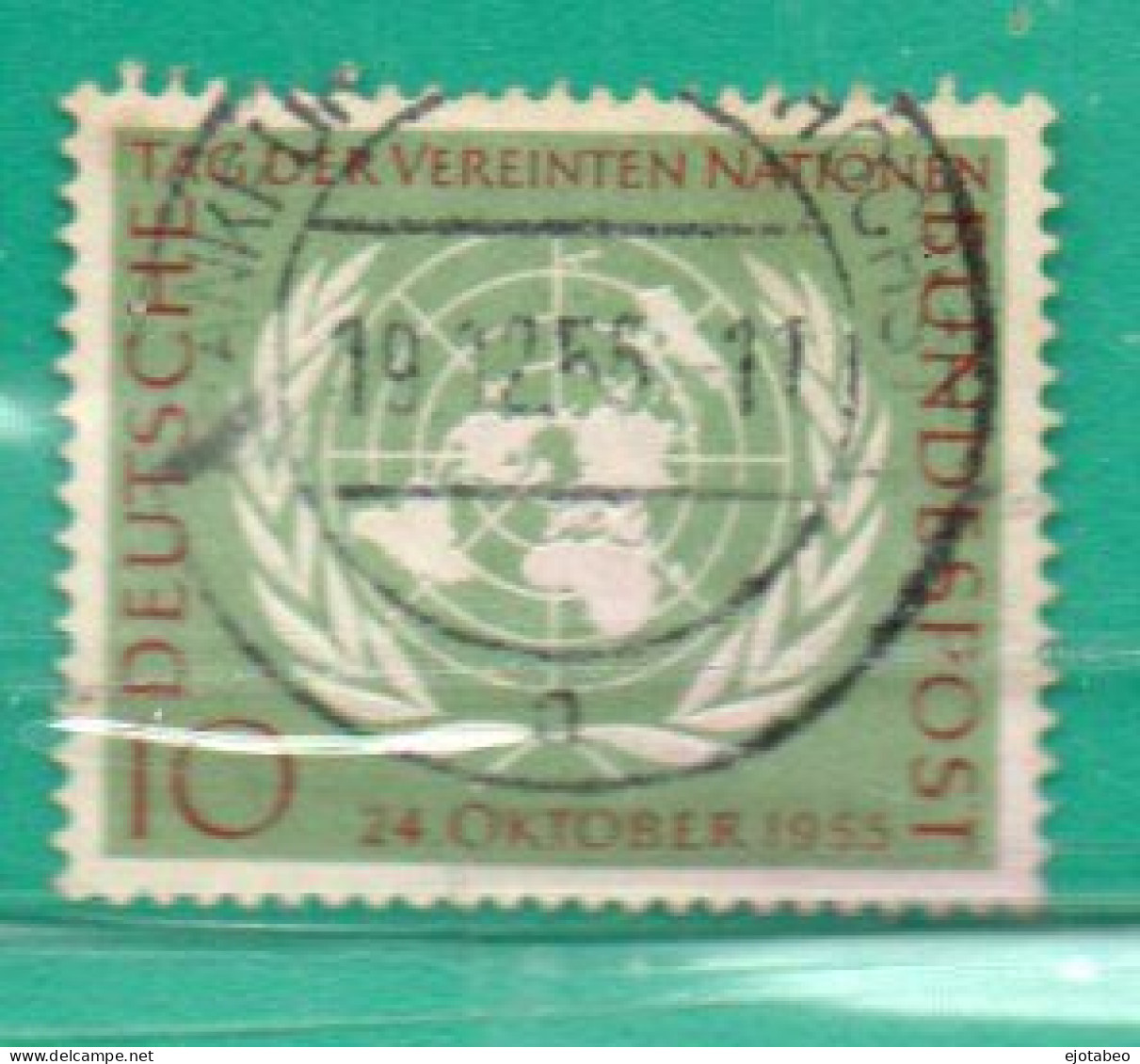 73 Alemania Occidental 1955 Yt 97 Ss  Usado,Used,Usato TT-Escudos,Mapas Yvert Euros 5.00 - Used Stamps