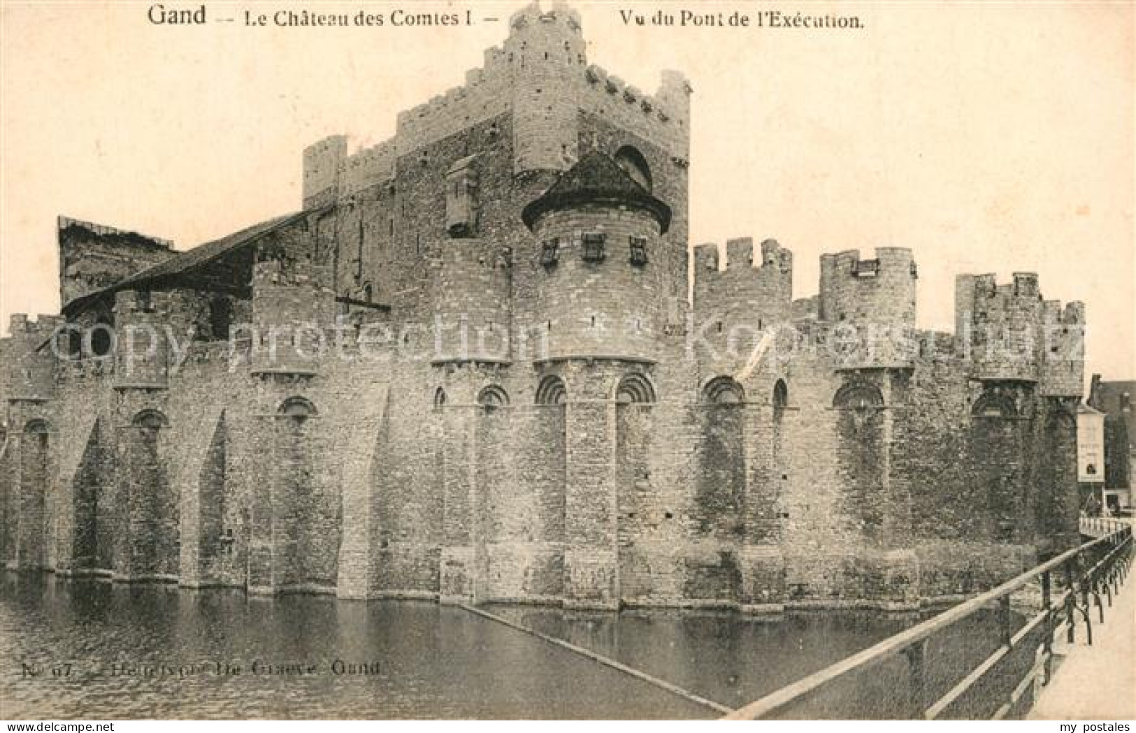 73359159 Gand Belgien Chateau Des Comtes I Vu Du Pont De L'Exécution Gand Belgie - Autres & Non Classés