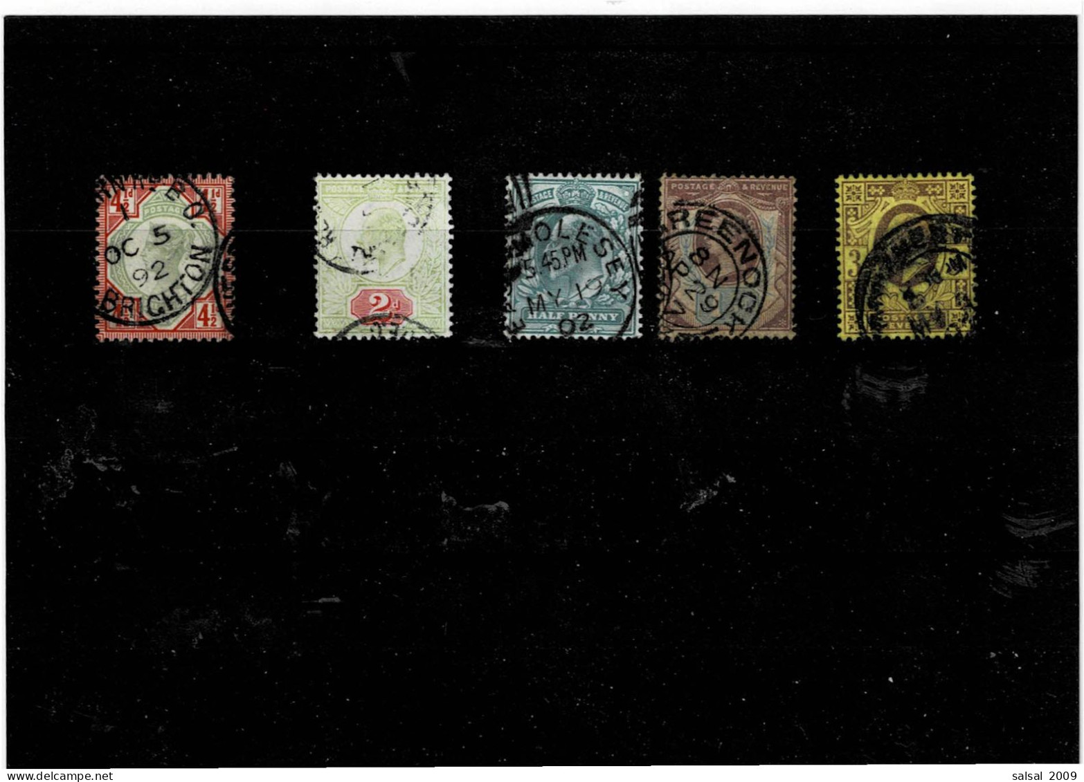 GRAN BRETAGNA ,5 Pezzi Usati ,qualita Buona - Used Stamps