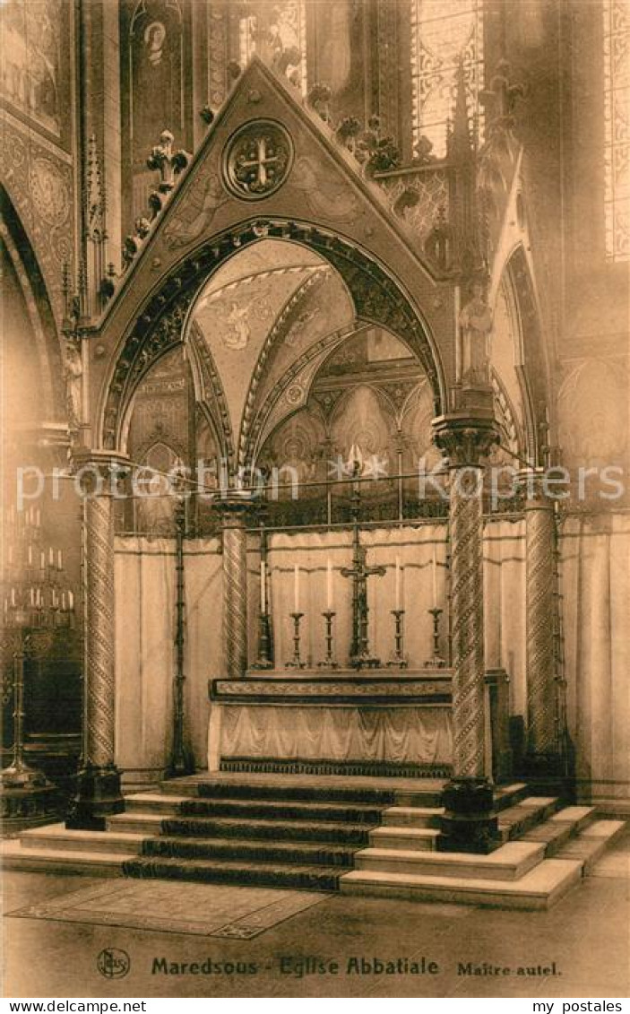 73358286 Maredsous Eglise Abbatiale Intérieur Maredsous - Sonstige & Ohne Zuordnung