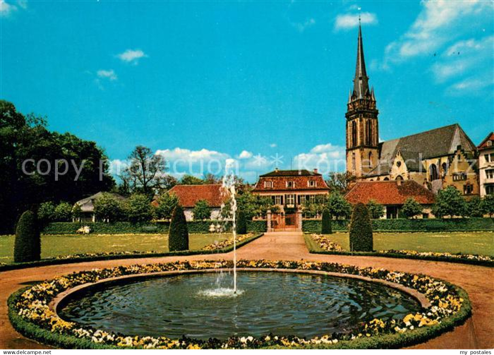 73357752 Darmstadt Prinz Georg Garten Porzellanschloesschen Elisabethen Kirche D - Darmstadt