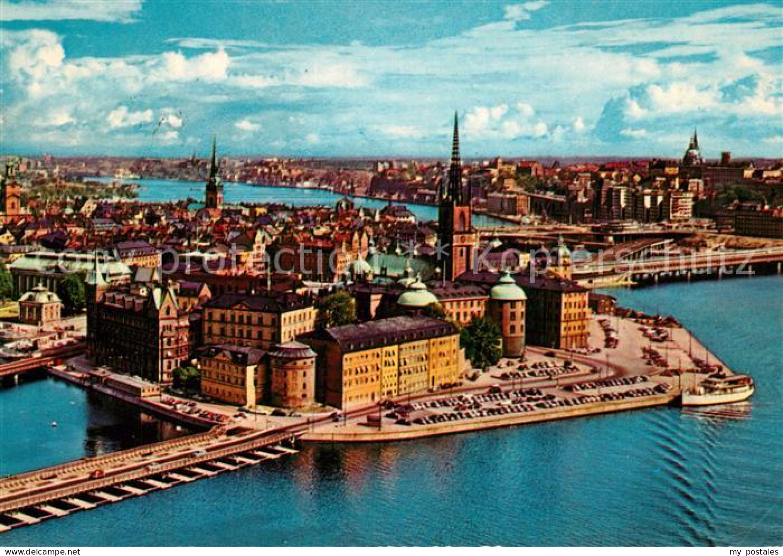 73357684 Stockholm Riddarholmen Fliegeraufnahme Stockholm - Schweden