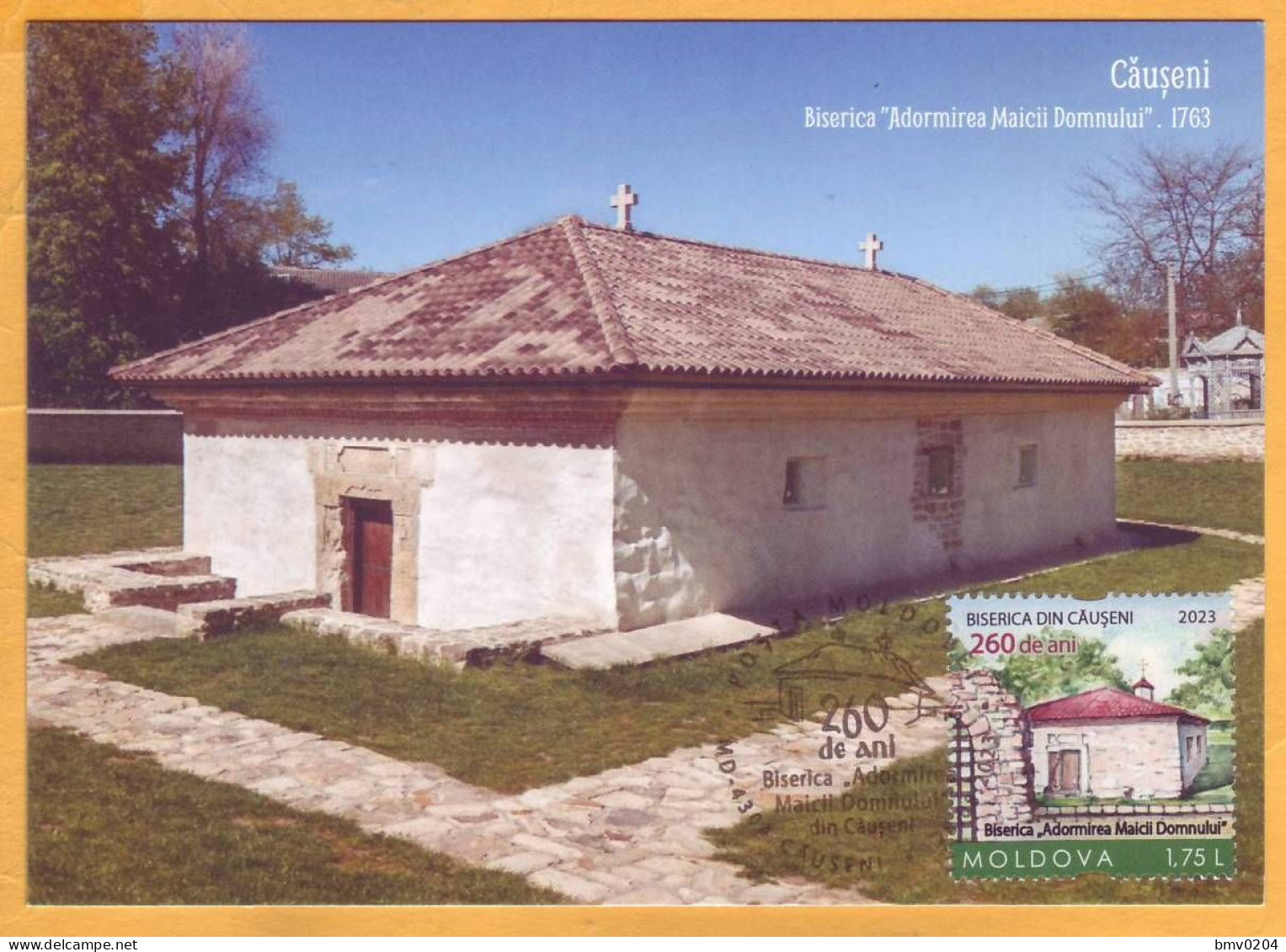 2023 Moldova MAXICARD „Assumption Of The Virgin Mary" Church Of Căușeni. 260 Years.” - Moldova