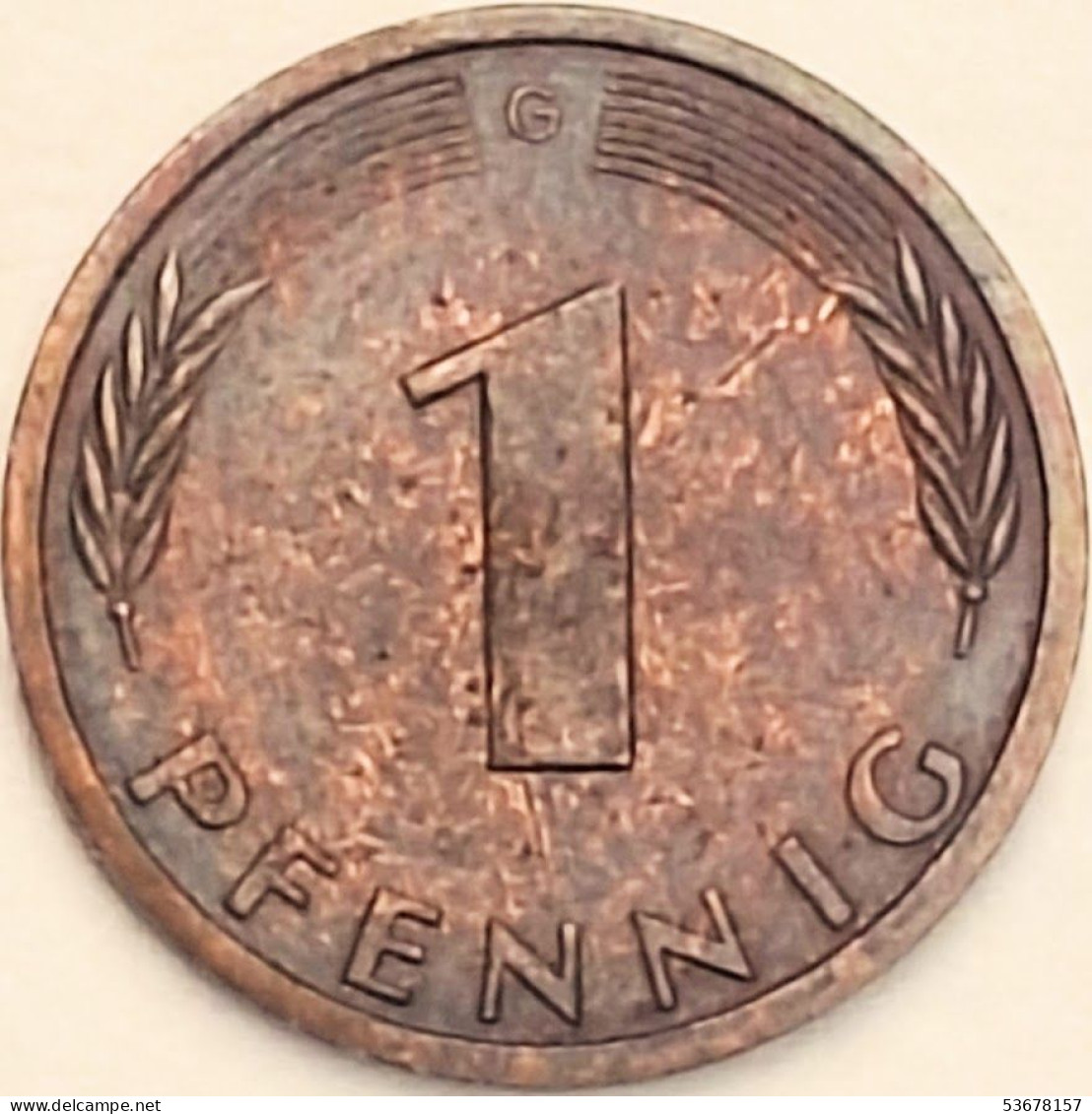 Germany Federal Republic - Pfennig 1989 G, KM# 105 (#4503) - 1 Pfennig