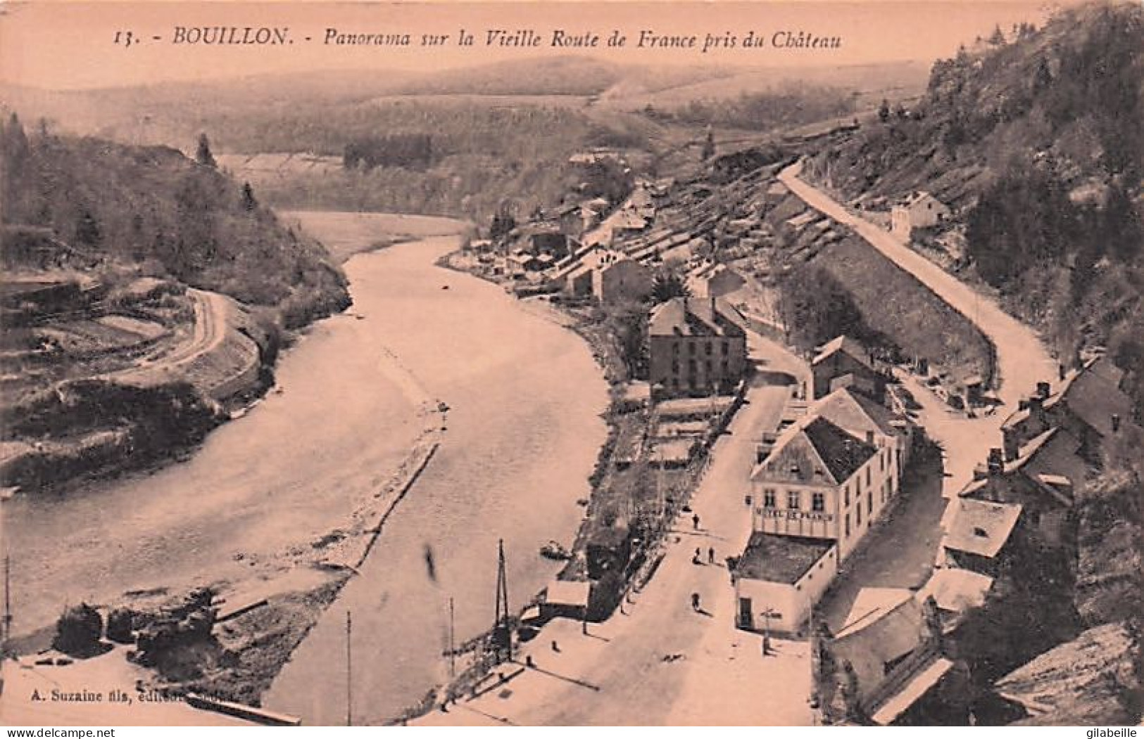 BOUILLON -  Panorama Sur La Vieille Route De France Pris Du Chateau - Bouillon