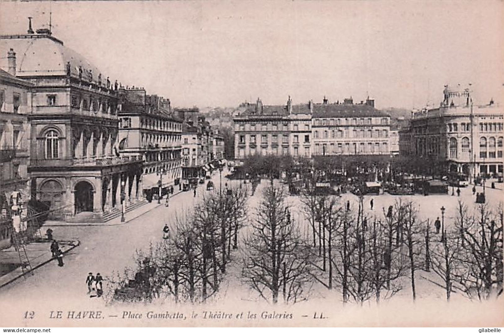 76 - LE HAVRE - Place Gambetta - Le Theatre Et Les Galeries - Unclassified