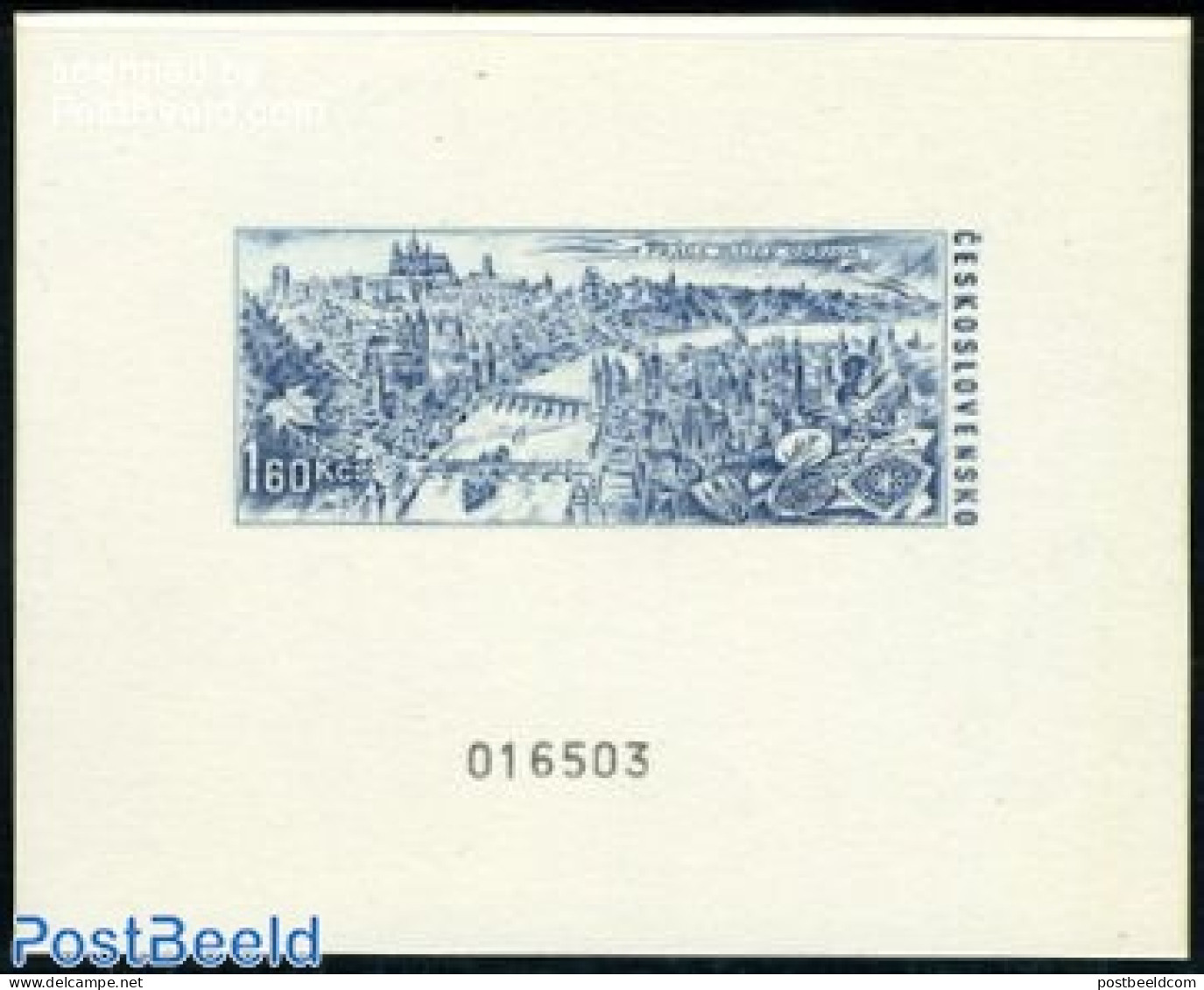 Czechoslovkia 1967 PRAGA 88, Special Print S/s, No Postal Value, Mint NH, Art - Bridges And Tunnels - Other & Unclassified