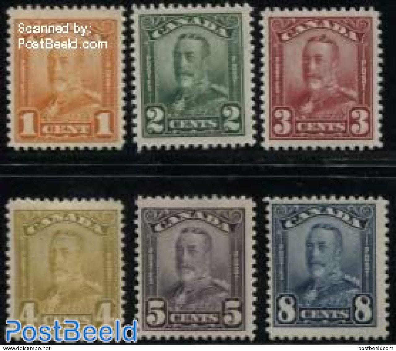 Canada 1928 Definitives 6v, Mint NH - Ungebraucht