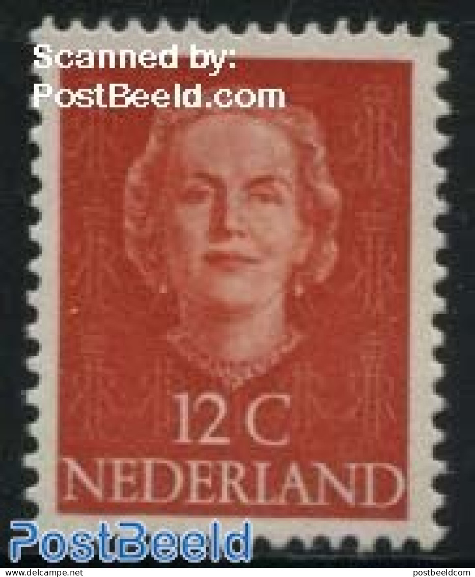 Netherlands 1949 12c, Red, Stamp Out Of Set, Mint NH - Unused Stamps