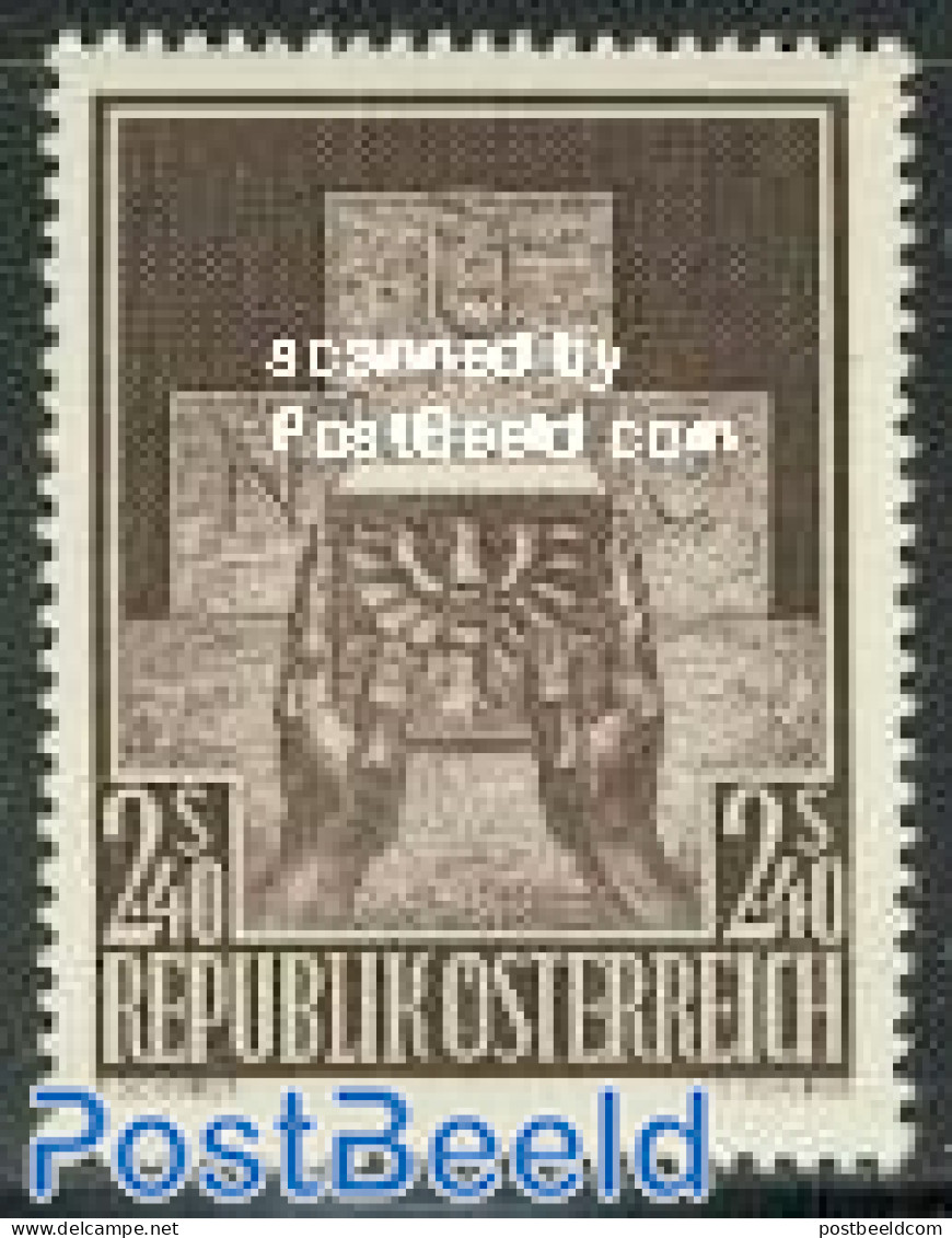 Austria 1956 UNO Membership 1v, Unused (hinged), History - United Nations - Ongebruikt