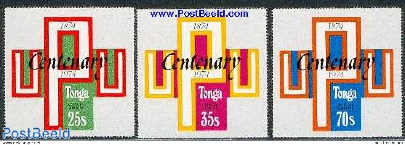 Tonga 1974 On Service, UPU Centenary 3v, Mint NH, U.P.U. - U.P.U.