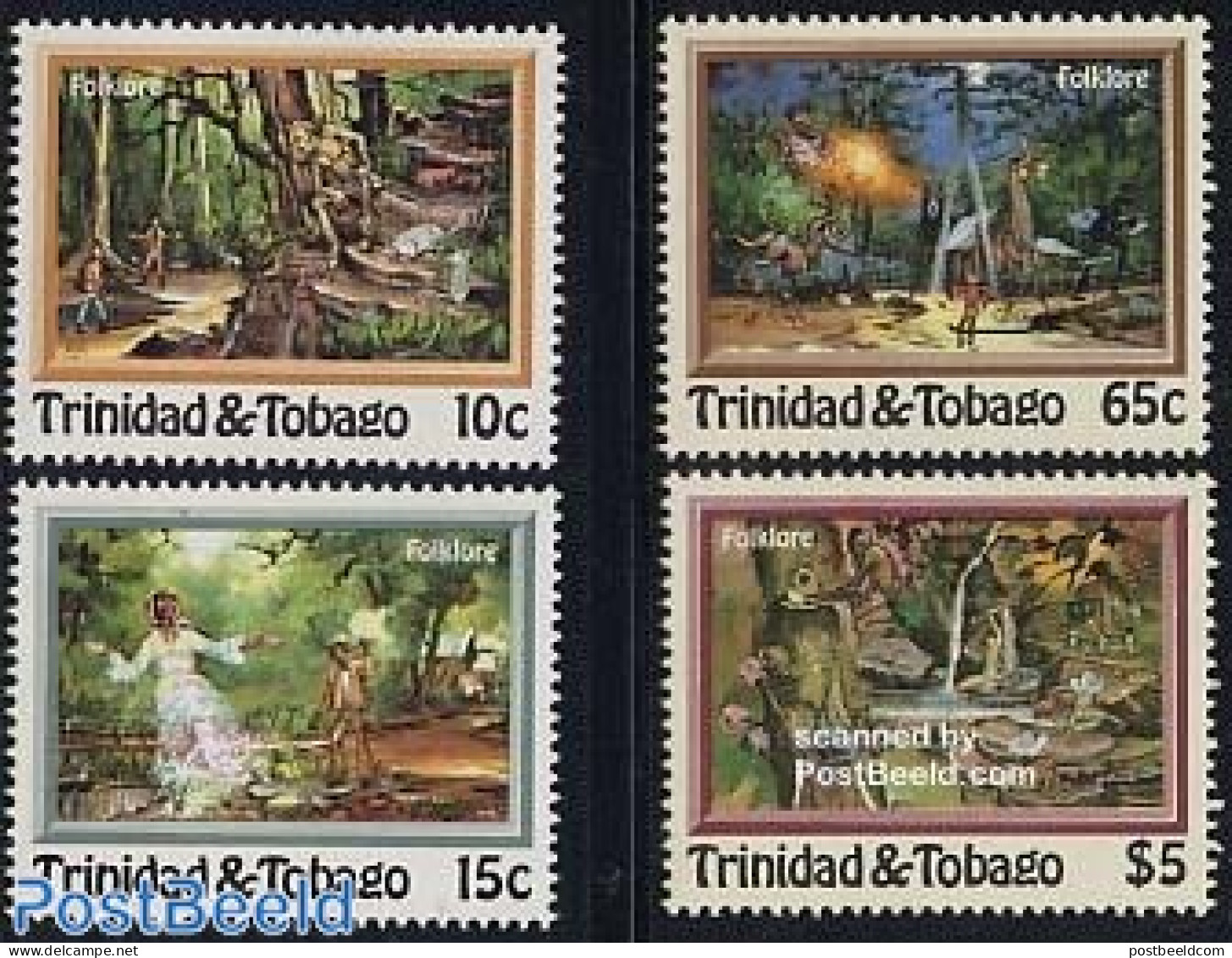 Trinidad & Tobago 1982 Folklore, Tales 4v, Mint NH, Art - Fairytales - Verhalen, Fabels En Legenden