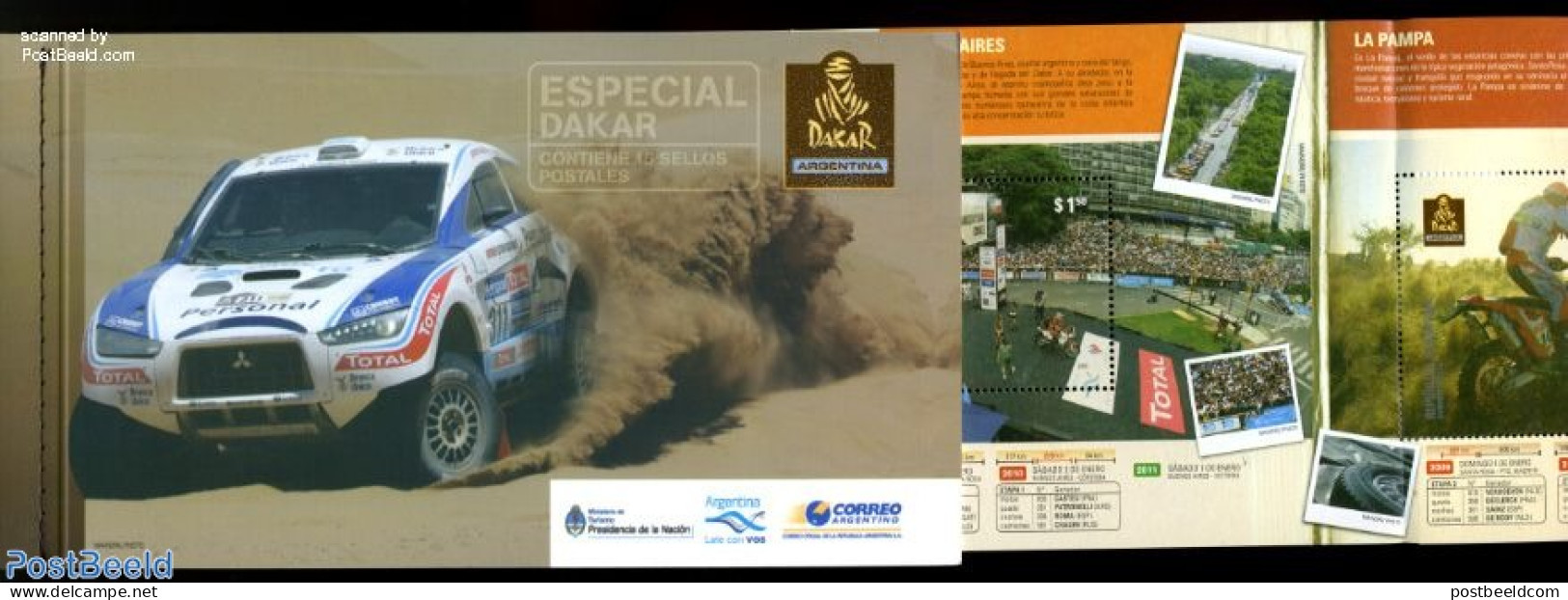 Argentina 2010 Dakar Rallye Booklet, Mint NH, Sport - Transport - Autosports - Sport (other And Mixed) - Automobiles -.. - Nuevos